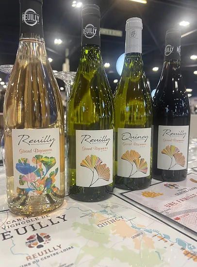 Bouteilles de Reuilly et de Quincy Gérard Bigonneau
