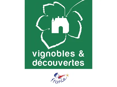 Logo Vignobles & Découvertes, label tourisme et vin en France