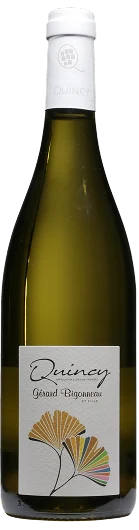 Bouteille de vin Quincy Gérard Bigonneau, cépage Sauvignon