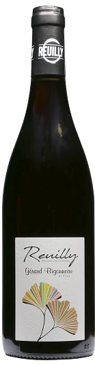 Bouteille de vin Reuilly rouge Gérard Bigonneau, cépage Pinot noir